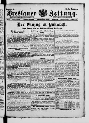 Breslauer Zeitung vom 07.12.1916