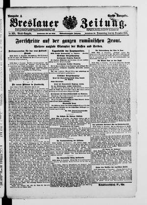 Breslauer Zeitung vom 14.12.1916