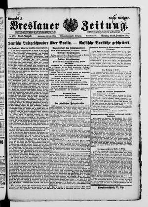 Breslauer Zeitung vom 18.12.1916