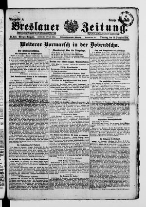 Breslauer Zeitung vom 19.12.1916