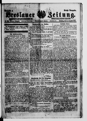 Breslauer Zeitung vom 31.12.1916