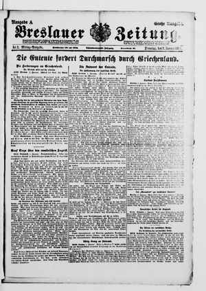 Breslauer Zeitung vom 02.01.1917