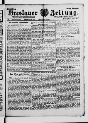Breslauer Zeitung on Jan 3, 1917