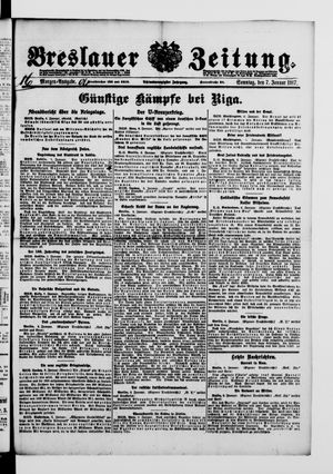 Breslauer Zeitung vom 07.01.1917