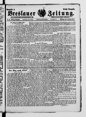 Breslauer Zeitung vom 08.01.1917