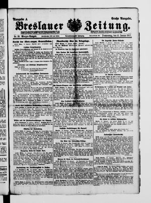 Breslauer Zeitung on Jan 11, 1917