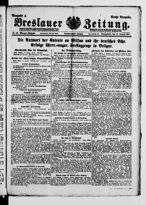 Breslauer Zeitung vom 13.01.1917