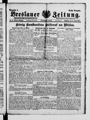 Breslauer Zeitung vom 14.01.1917