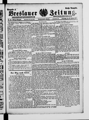 Breslauer Zeitung vom 16.01.1917
