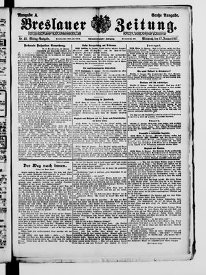 Breslauer Zeitung on Jan 17, 1917