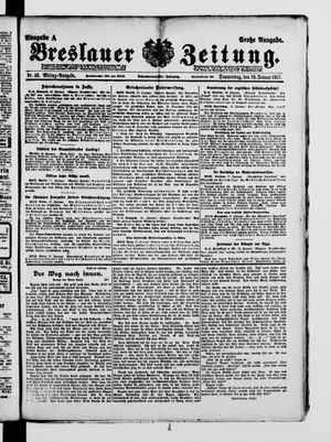Breslauer Zeitung on Jan 18, 1917