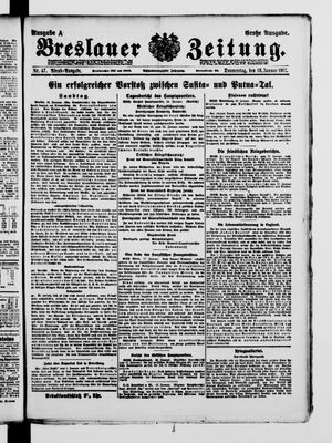 Breslauer Zeitung on Jan 18, 1917