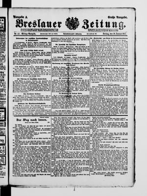 Breslauer Zeitung on Jan 19, 1917