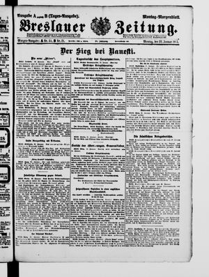 Breslauer Zeitung vom 22.01.1917