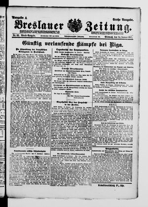 Breslauer Zeitung on Jan 24, 1917