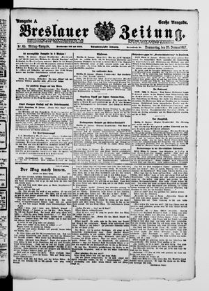 Breslauer Zeitung on Jan 25, 1917