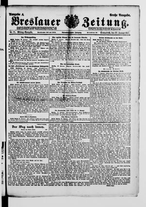 Breslauer Zeitung vom 27.01.1917