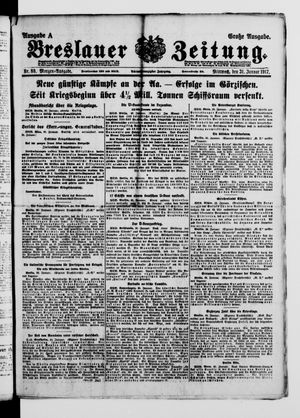 Breslauer Zeitung vom 31.01.1917