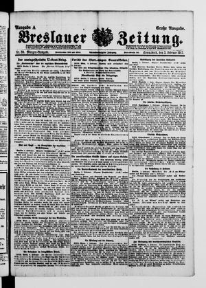 Breslauer Zeitung on Feb 3, 1917