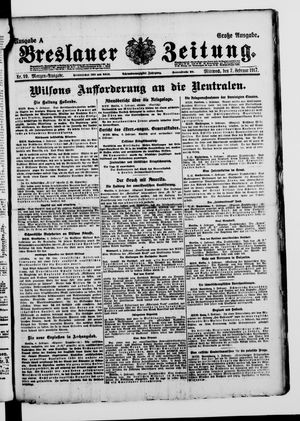 Breslauer Zeitung vom 07.02.1917