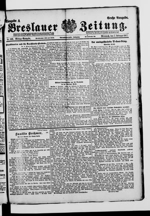 Breslauer Zeitung vom 07.02.1917