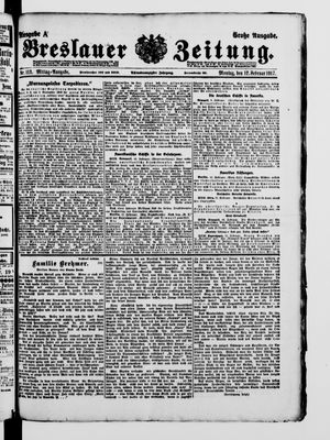 Breslauer Zeitung on Feb 12, 1917