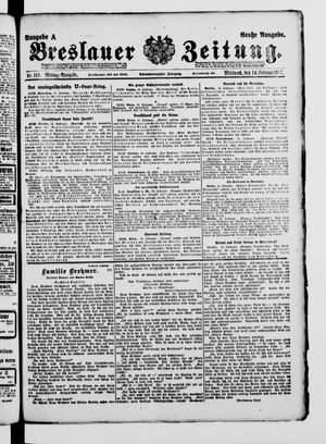 Breslauer Zeitung on Feb 14, 1917