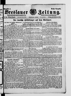 Breslauer Zeitung on Feb 23, 1917