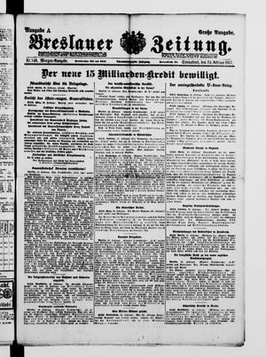 Breslauer Zeitung vom 24.02.1917