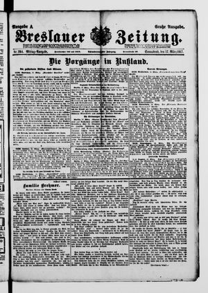 Breslauer Zeitung vom 17.03.1917