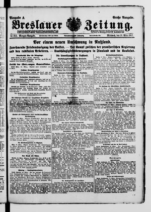 Breslauer Zeitung on Mar 21, 1917