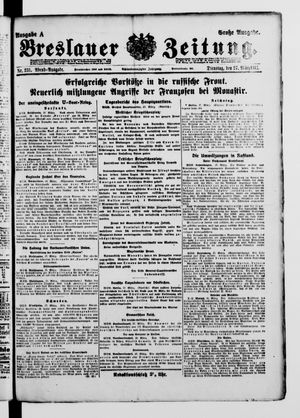 Breslauer Zeitung vom 27.03.1917