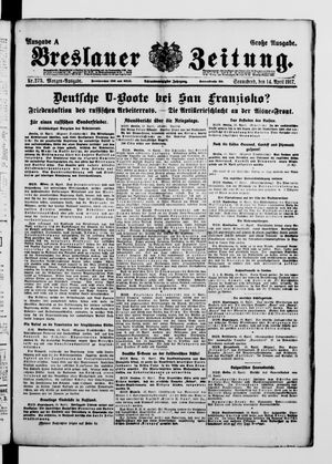Breslauer Zeitung vom 14.04.1917