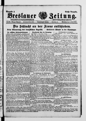 Breslauer Zeitung vom 18.04.1917