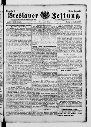 Breslauer Zeitung vom 20.04.1917