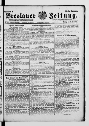 Breslauer Zeitung vom 23.04.1917