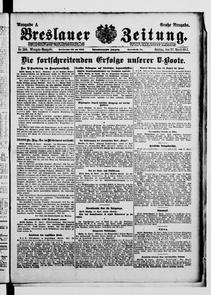 Breslauer Zeitung vom 27.04.1917