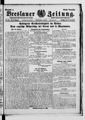Breslauer Zeitung vom 27.04.1917