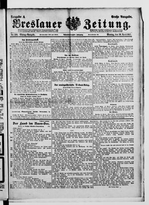 Breslauer Zeitung vom 30.04.1917