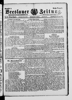 Breslauer Zeitung vom 12.06.1917