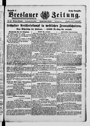 Breslauer Zeitung vom 17.06.1917