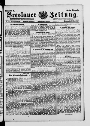 Breslauer Zeitung vom 18.06.1917