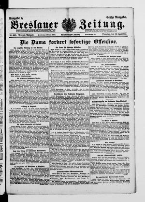 Breslauer Zeitung vom 19.06.1917