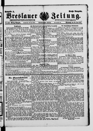 Breslauer Zeitung vom 20.06.1917
