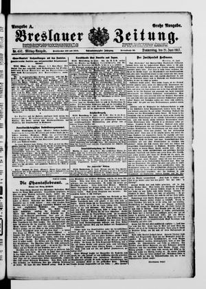 Breslauer Zeitung vom 21.06.1917
