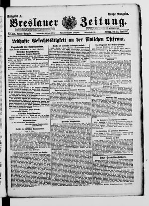 Breslauer Zeitung vom 22.06.1917