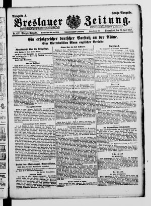 Breslauer Zeitung vom 23.06.1917