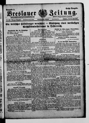 Breslauer Zeitung vom 24.06.1917