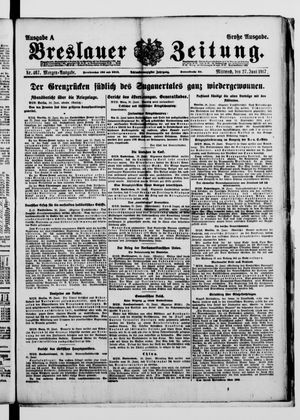 Breslauer Zeitung vom 27.06.1917