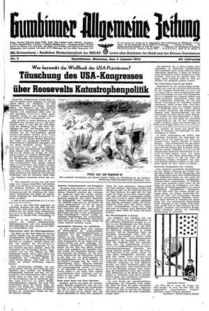 Gumbinner allgemeine Zeitung vom 05.01.1943